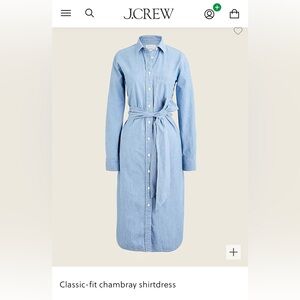 🆕 J.Crew | Denim Shirtdress Petite 2